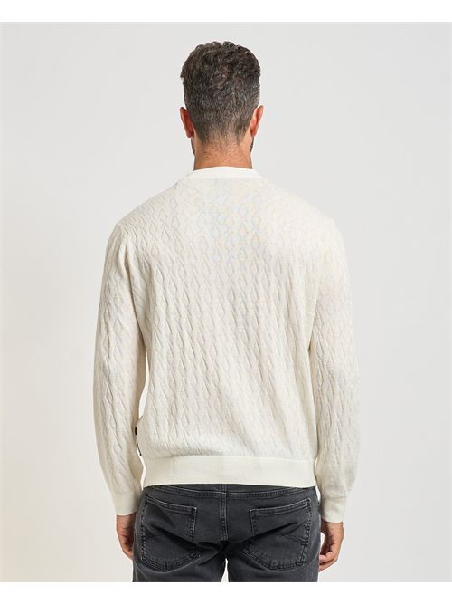 Armani Exchange men's sweater with wave pattern ARMANI EXCHANGE | XM000878-AF11982U0009